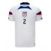 Spojené štáty Sergino Dest #2 Domáci futbalový dres MS 2022 Krátky Rukáv